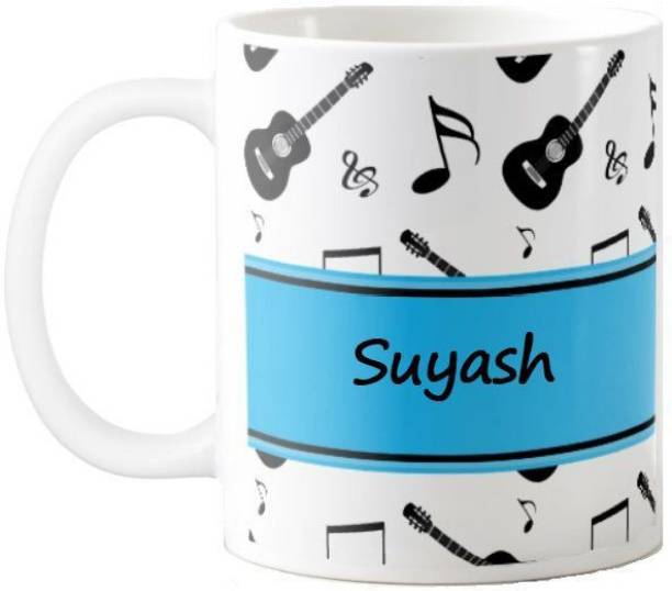 Exoctic Silver SUYASH_Happy Birthday Music 011 Ceramic Coffee Mug