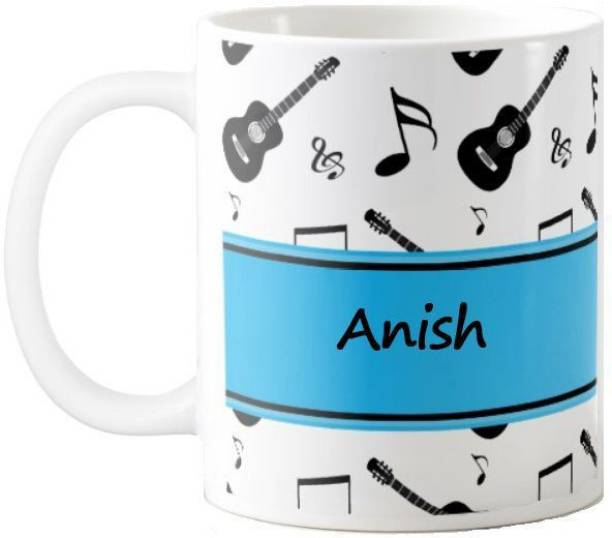 Exoctic Silver ANISH_Happy Birthday Music 011 Ceramic Coffee Mug
