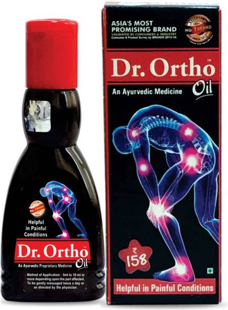 Dr. Ortho Oil 60 ml (Ayurvedic Medicine, Helpful in Joint Pain, Back Pain, Knee Pain, Leg Pain, Shoulder Pain, Wrist Pain, Neck Pain, Ankle Pain) Liquid