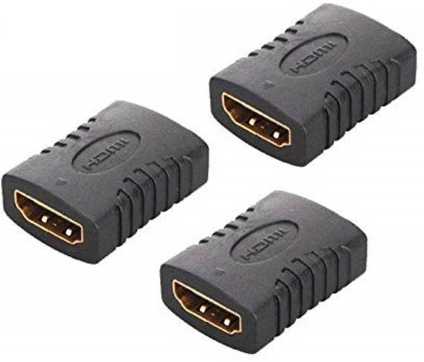 RIVER FOX HDMI Cable 0.1 m HDMI Female to Female Coupler Jointer Gender Changer (PACK OF 3)