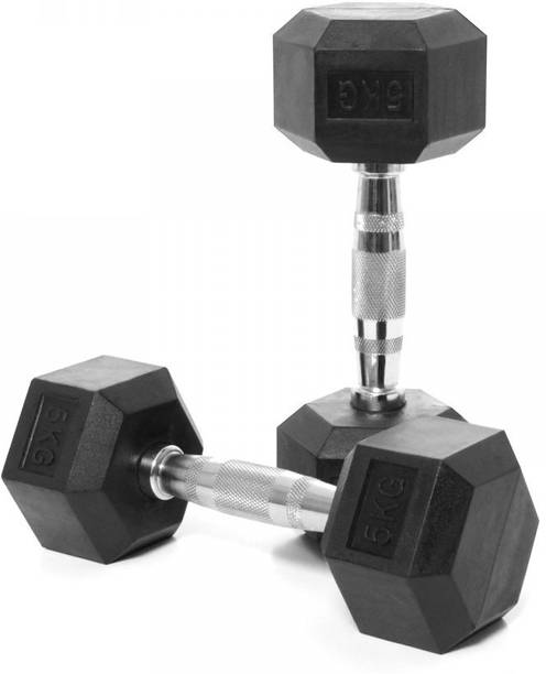 Pioneer Hexagonal ( 5 kg pair ) Fixed Weight Dumbbell