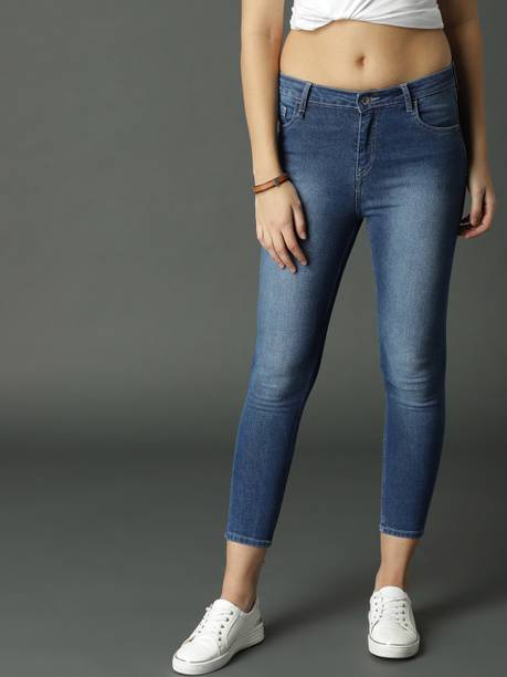 Women Regular High Rise Blue Jeans