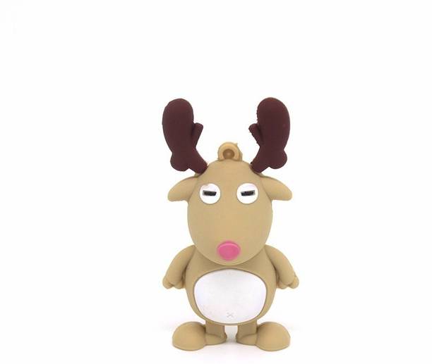 PANKREETI Deer 32 GB Pen Drive Compatible with Netbook, Gaming Console, Desktop Computer, Audio Player, Laptop USB 2.0 Rubber Case