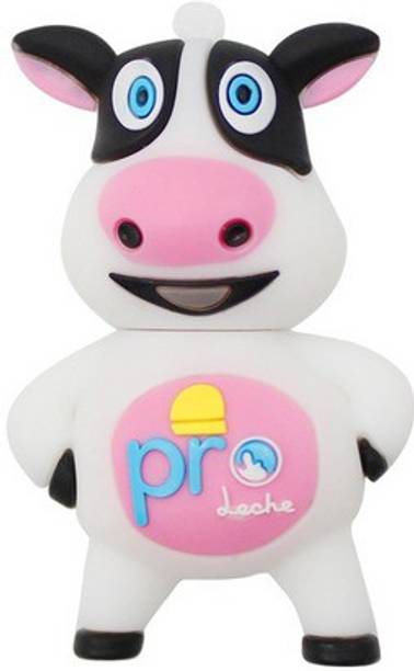 PANKREETI Cute Cow 32 GB Pen Drive Compatible with Netbook, Gaming Console, Desktop Computer, Audio Player, Laptop USB 2.0 Rubber Case