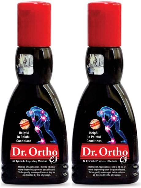 Dr. Ortho Oil 60 ml Pack of 2 (Ayurvedic Medicine, Helpful in Joint Pain, Back Pain, Knee Pain, Leg Pain, Shoulder Pain, Wrist Pain, Neck Pain, Ankle Pain) Liquid