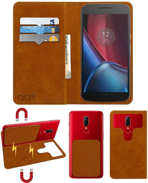 ACM Flip Cover for Motorola Moto G (4th Generation) Plus