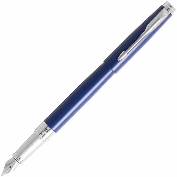 PARKER Aster Matte Blue Chrome Trim Fountain Pen
