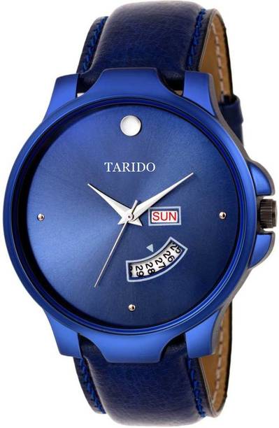Tarido TD3119SL04 New Generation Blue Dial Blue Genuine Leather Strap Wrist Analog Watch  - For Men
