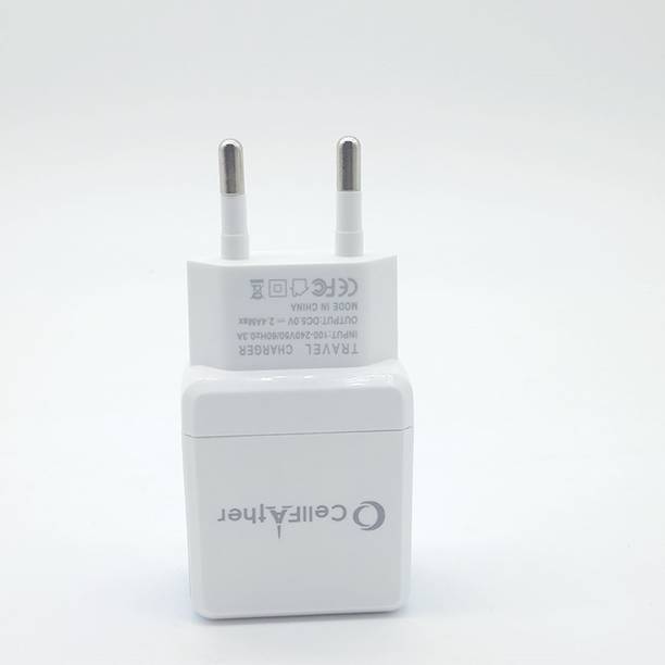 CellFAther 2.4 A Wall Charger for Mobile with Detachable Cable