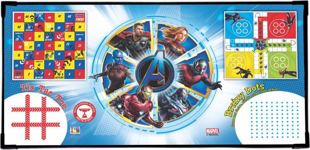 MARVEL Avengers Endgame 4-in-1 Games Multipurpose Laptop Table Board Game Accessories Board Game