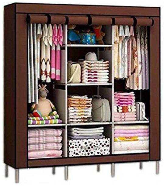 HS Enterprises Micro Fiber Collapsible Wardrobe