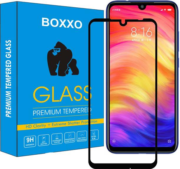 Boxxo Edge To Edge Tempered Glass for Mi Redmi Note 7, Mi Redmi Note 7 Pro, Mi Redmi Note 7S