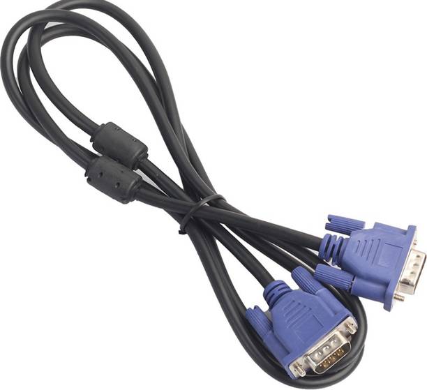RIVER FOX VGA Cable 1.5 m 15 Pin Male To Male 1.5 Meter VGA Cable For Computer Monitors, Televisions,Desktop, Laptop, Projector