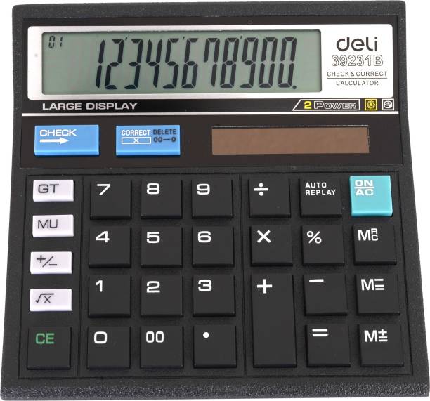 Deli 39231B 120 Step Check Electronic Calculator, 12 Digit 39231B 120 Step Check Electronic Calculator, 12 Digit Basic  Calculator