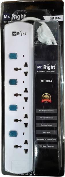 Mr. Right 4 socket 4 switch 3 Meter wire Extension Cord box 4  Socket Extension Boards
