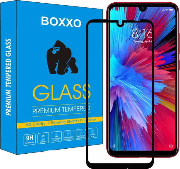 Boxxo Edge To Edge Tempered Glass for Mi Redmi Note 7, Mi Redmi Note 7 Pro, Mi Redmi Note 7S
