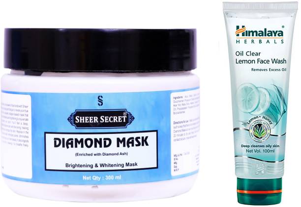 Sheer Secret Diamond Mask 300ml and Himalaya Oil Clear ...