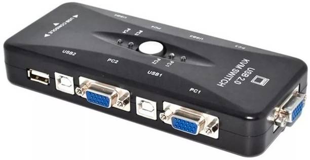 Tobo  TV-out Cable KVM-41UA 4 Port Manual USB 2.0 KVM VGA Switcher TD-577H
