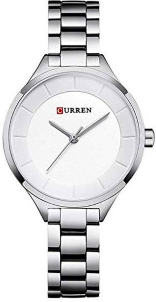 Curren CURREN Original Women's Girls Sports Waterproof Stainless steel Quartz Wrist Watch 9015 Analog Watch  - For Women
