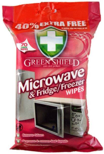 green shield Microwave And Fridge/Freezer Wipes 70's