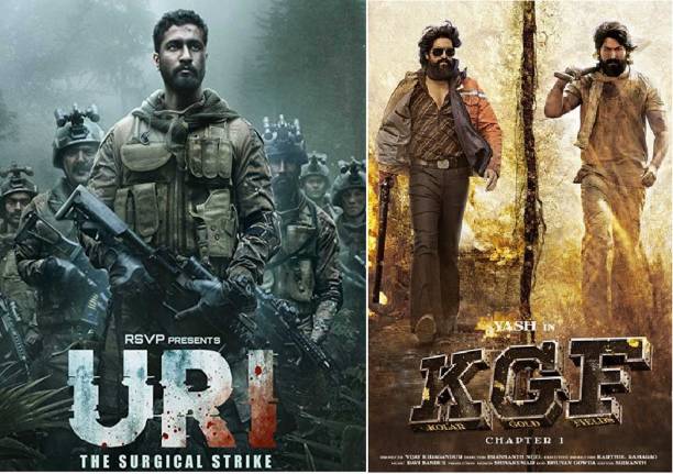 Uri: The Surgical Strike & K.G.F: Chapter 1 ( both in Hindi ) clear HD print clear voice it's burn DATA DVD play only in computer or laptop not in DVD or CD player without poster