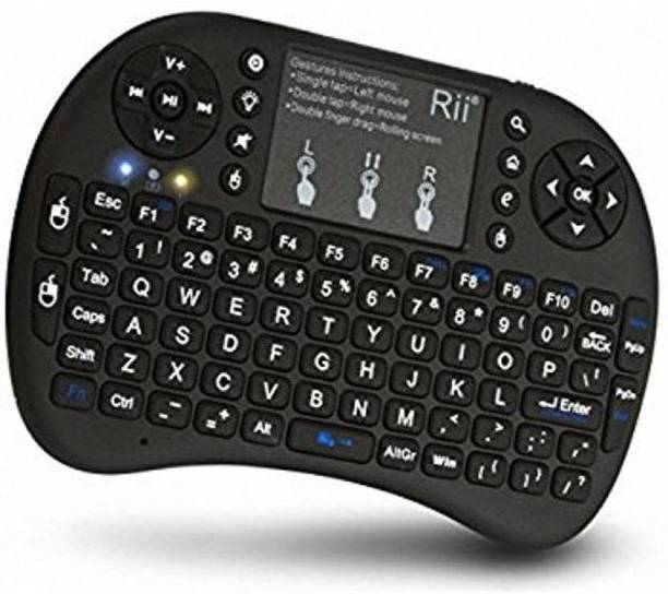 Roboster Laptop Wireless Mini Keybord with Touch Pad Multi Functional Bluetooth Handheld Multi-device Keyboard Compatible with Desktop, Laptop, Mac