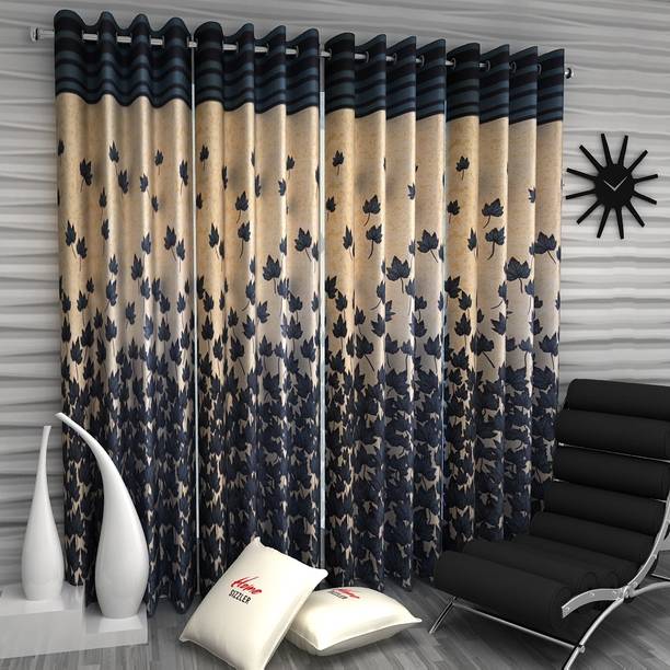 Home Sizzler 152 cm (5 ft) Polyester Semi Transparent Window Curtain (Pack Of 4)