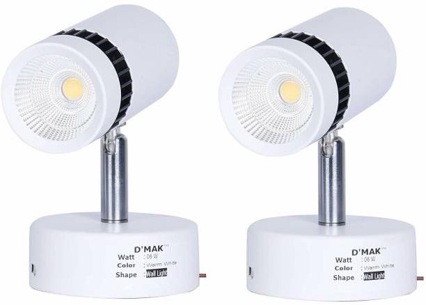 D'Mak 6 Watt Warm White Adjustable 180° LED Spot Wall Track Light (Decorative Spot Light) {Set -02} Track Lights Ceiling Lamp