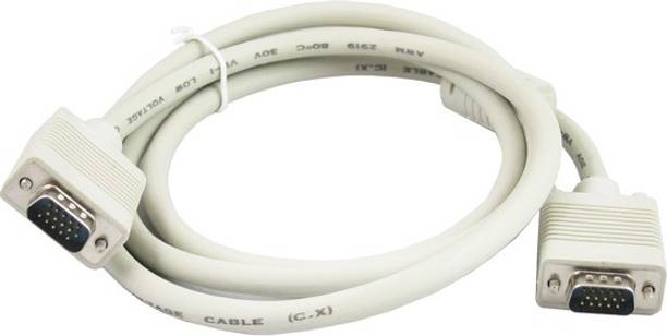 RIVER FOX VGA Cable 1.5 m 1.5Mtr. High Quality 15 Pin Male to Male VGA Cable for Computer Projector Laptop Monitor