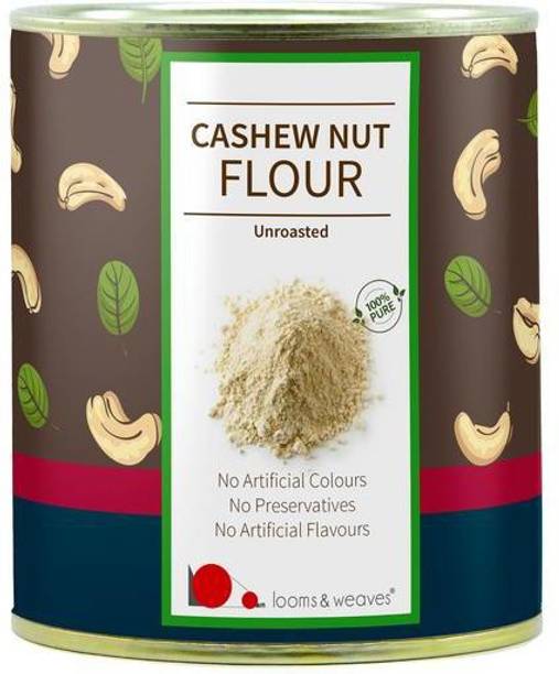 looms & weaves Unroasted Cashew Nut Flour/Powder - 250 gm Baking Powder