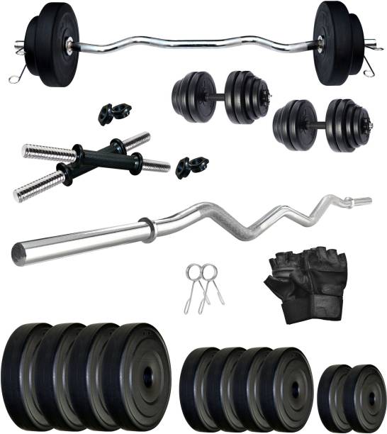 FITMAX 20 kg PVC COMBO 4-WB-SL Home Gym Combo