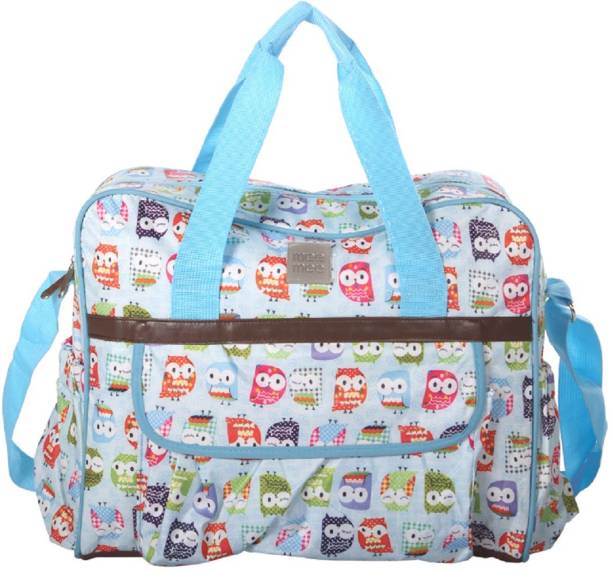 MeeMee Multipurpose Diaper Bag with Bottle Warmer & Changing Mat (Blue) Nursery Bag