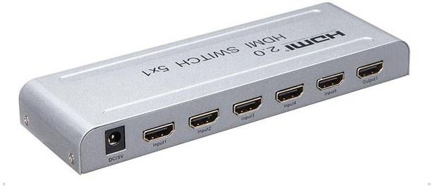 microware HDMI 2.0 SWITCH 5x1 splitter 5in 1out 4K 60Hz 3D 1080p with IR Supports DVD Players/ HD players/ PS4 /Set Top Boxes Media Streaming Device