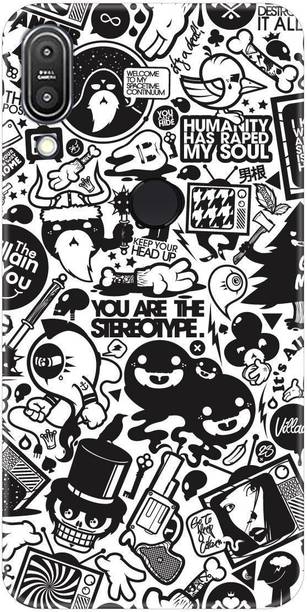 Smutty Back Cover for Asus Zenfone Max Pro M1, ZB601KL/ZB602K - Doodle Print