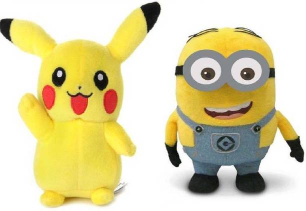 ajmera sales MINION PIKACHU SOFT TOYS  - 12 inch