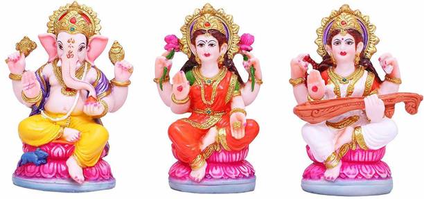 S A Gifts Maa Laxmi Idol murti for Diwali puja ,Gift Set. Gift, Anniversary, Birthday, Welcome Gifts, Housewarming, Good Luck Gift Decorative Showpiece - 12 cm Decorative Showpiece  -  12 cm