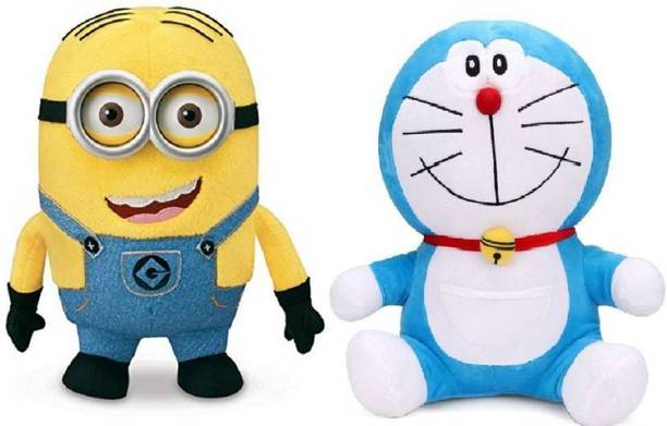 ajmera sales DOREMON MINION SOFT TOY / BEST GIFT FOR KIDS / SOFT TOY FOR KIDS  - 12 inch