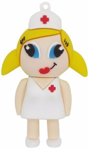 PANKREETI PKT676 Doctor Nurse Cartoon Designer 32 GB Pen Drive Compatible with Netbook, Gaming Console, Desktop Computer, Television, Audio Player, Laptop USB 2.0 Rubber Case