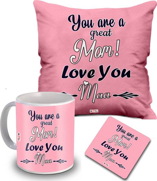 ME&YOU Cushion, Mug, Coaster Gift Set