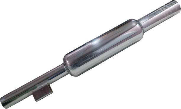 WORDZ Short Bottle Empty Chrome Mini Punjab Exhaust silencer Royal Enfield 500 Full Exhaust System