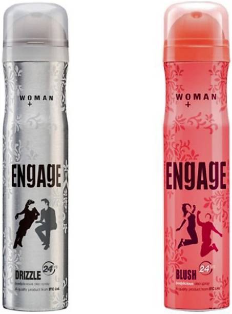 Engage Drizzle & Blush Deodorant Spray  -  For Women