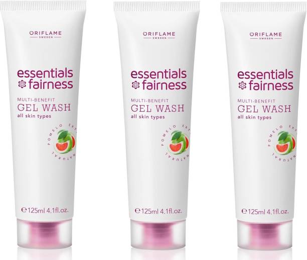 Oriflame Essentials Fairness Gel wash pack of 3 Face Wash