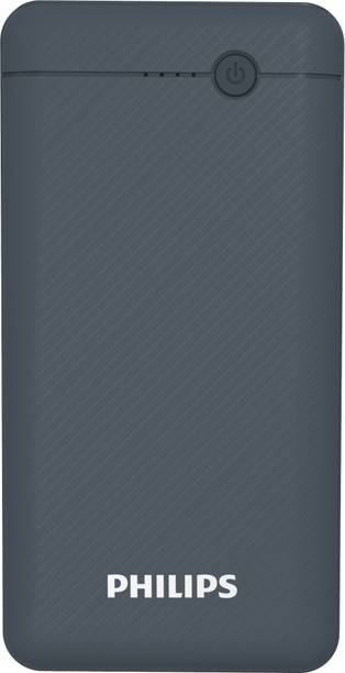 PHILIPS 10000 mAh 10 W Power Bank (Blue, Lithium Polymer, Fast Charging for Mobile)