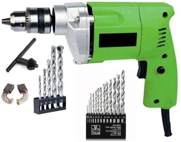 fozti 10mm drill machine with 13pcs+5pcs Hammer Drill