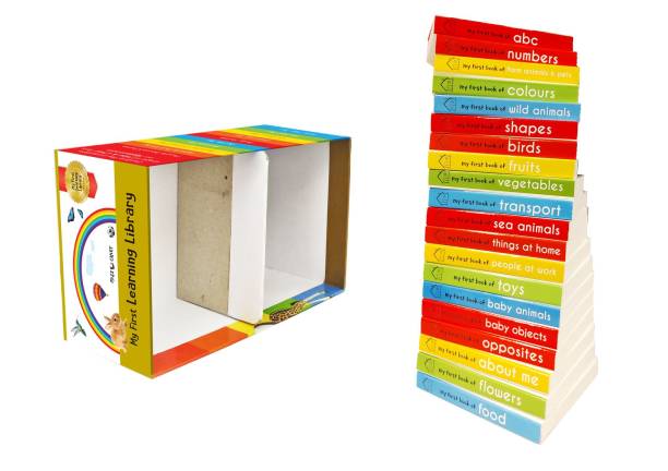 My First Learning Library  - First Learning Library of 20 Board Books to Develop Basic Concepts for Little Scholars. Well-Researched Pictures Ensure Faster Development of a Child's Vocabulary.