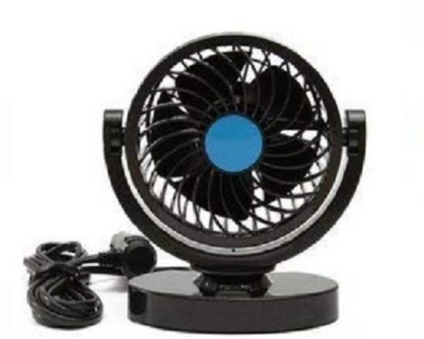 PRTEK 2V/24V Cooling Car Fan 360 Degree Rotatable Air Conditioner for Vehicle Truck RV SUV or Boat(Single) Car Interior Fan