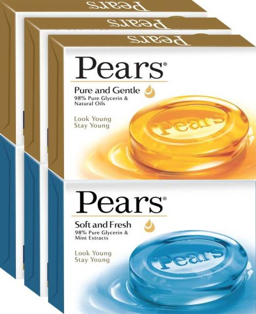 Pears Pure & Gentle and Soft & Fresh Bathing Bar