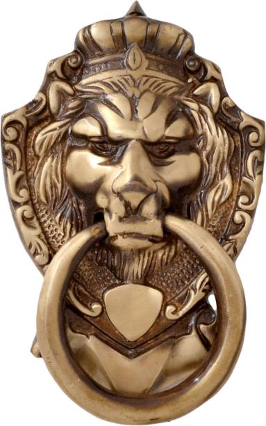HanDecor Victorian Style Lion Mouth Brass Door Knocker