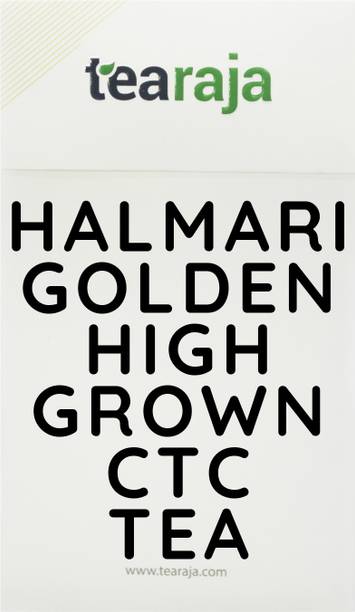 Tearaja Halmari Golden High Grown CTC Tea, 100 GMS | Pure Single Estate | Assam CTC | World Class Luxury CTC Tea | Nitrogen Flushed, Vacuum Sealed to Retain Freshness | Black Tea Box