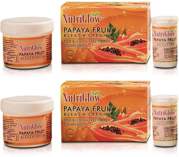 NutriGlow Combo (Set of 2) Papaya Fruit Bleach Fairness Crème